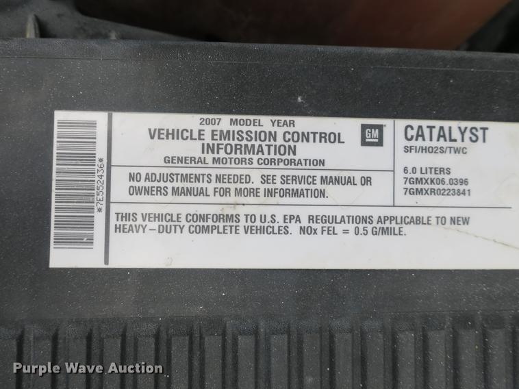 image for item DB8775 2007 Chevrolet Silverado 2500HD pickup truck