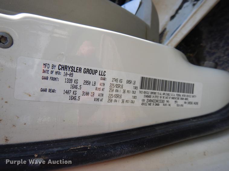 image for item DB9628 2010 Dodge Grand Caravan handicap accessible van