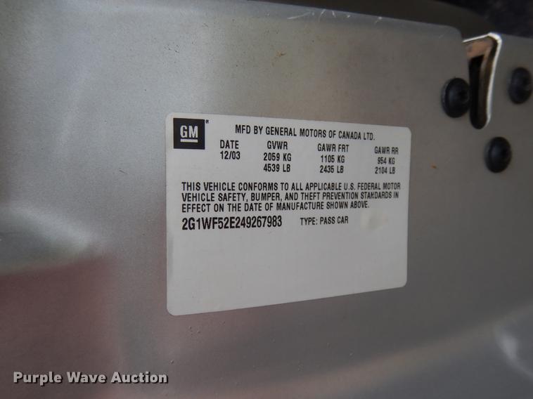 image for item DB9631 2004 Chevrolet Impala