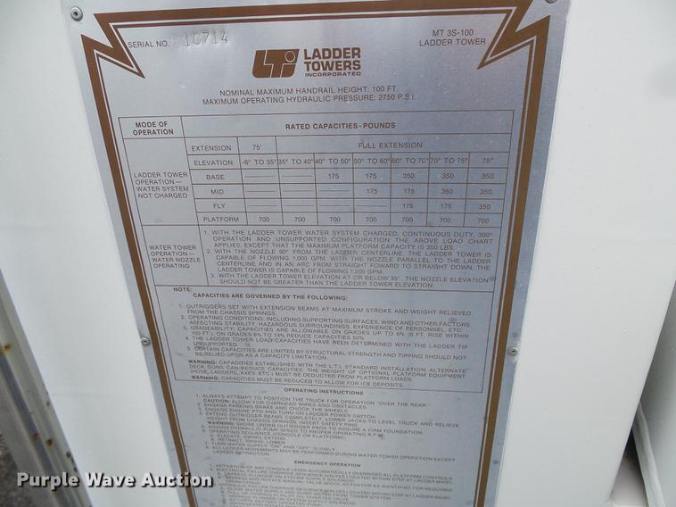 image for item DC5174 1981 Oshkosh A-1844-1 ladder fire truck