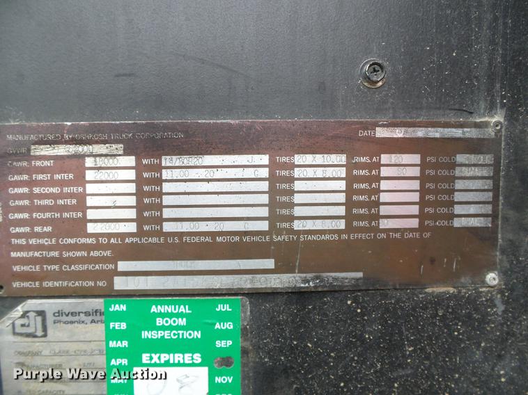 image for item DC5174 1981 Oshkosh A-1844-1 ladder fire truck