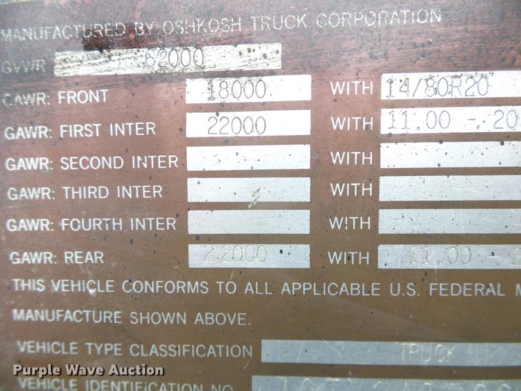 image for item DC5174 1981 Oshkosh A-1844-1 ladder fire truck