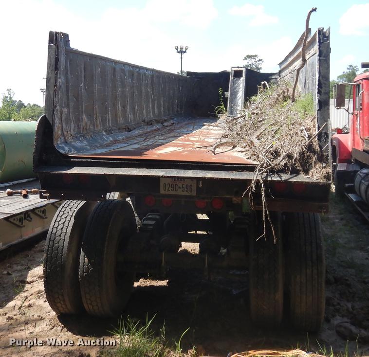 image for item DD3013 1978 Lufkin end dump trailer