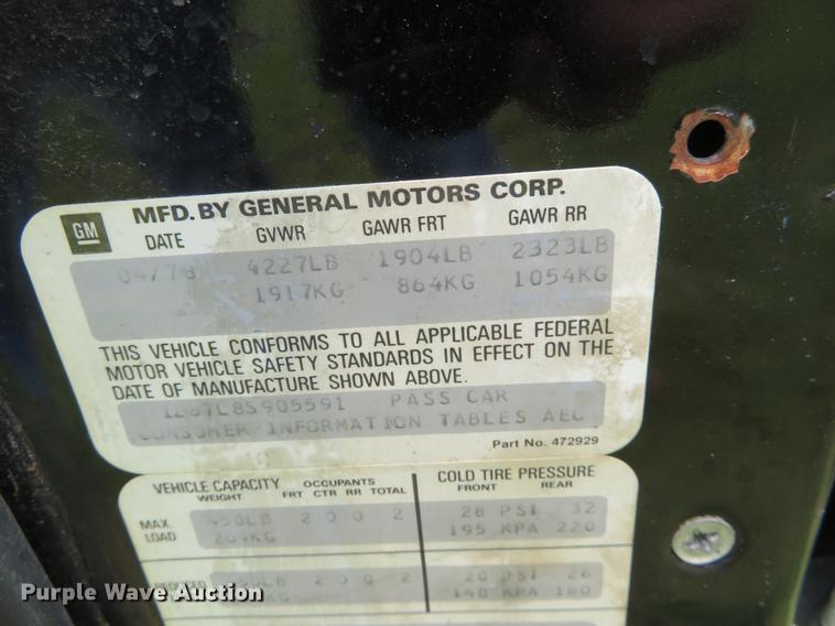 image for item DD7076 1978 Chevrolet Corvette