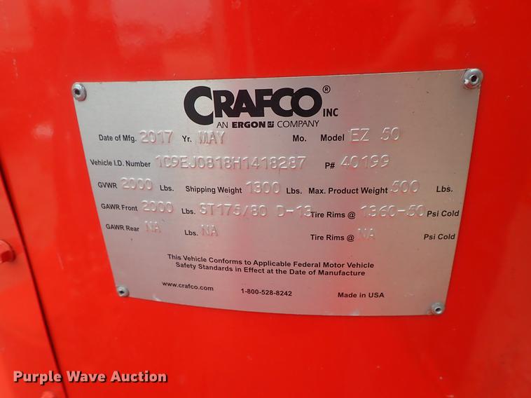 image for item DE5370 2017 Crafco EZ 50 melter applicator