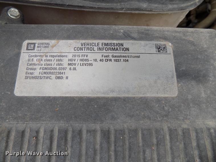 image for item DE7681 2015 Chevrolet Silverado 2500HD LTZ Crew Cab pickup truck