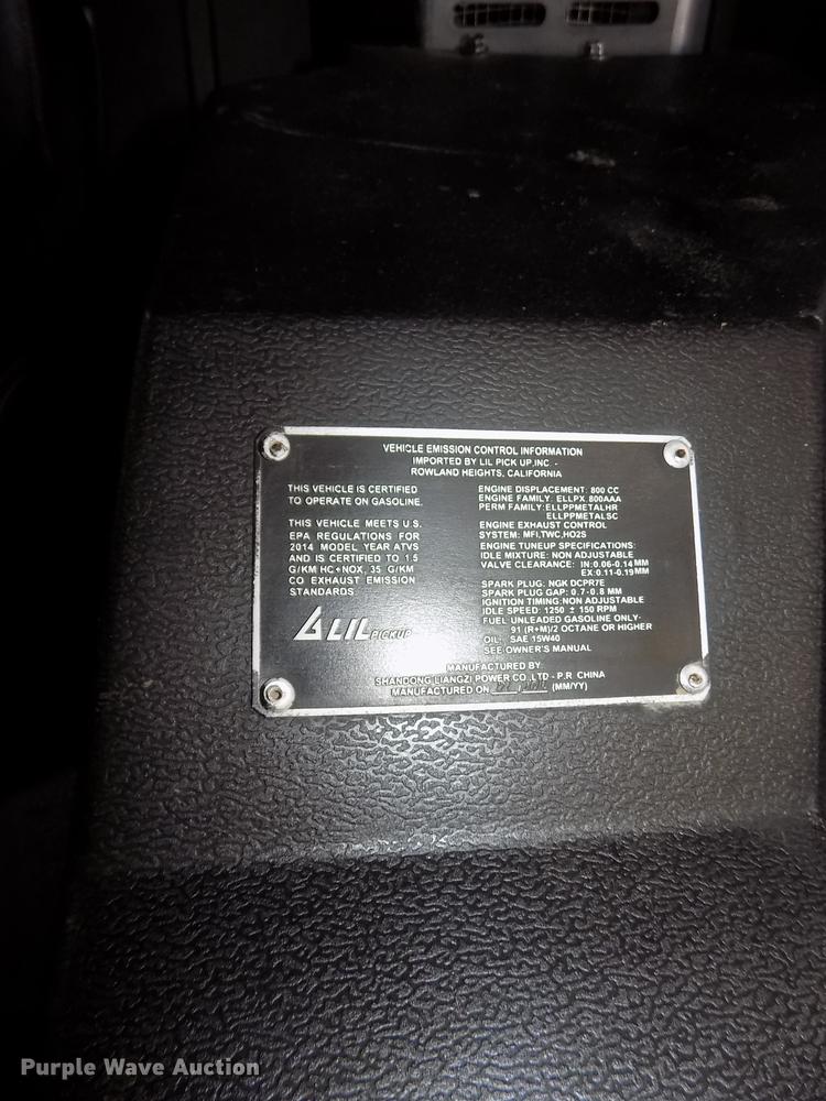 image for item DE7689 2015 Odes LZ800-2 utility vehicle