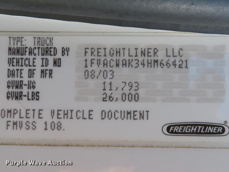 image for item DE8065 2004 Freightliner Business Class M2 box truck