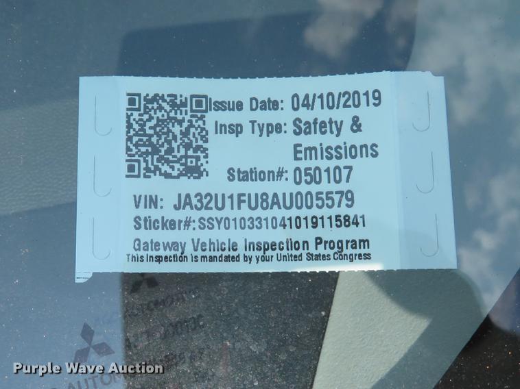 image for item DE8086 2010 Mitsubishi Lancer