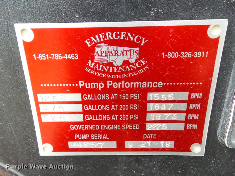 image for item DF0764 1999 Pierce aerial fire truck