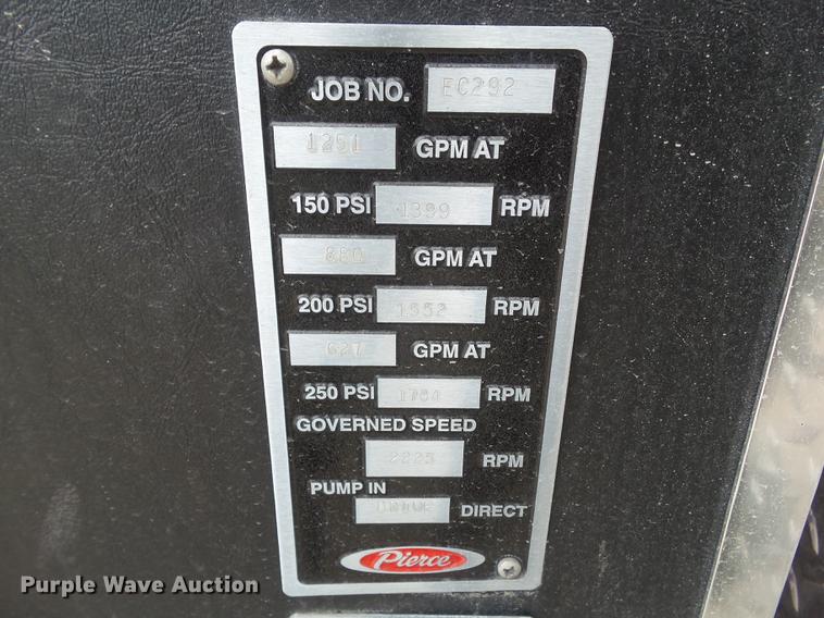 image for item DF0764 1999 Pierce aerial fire truck