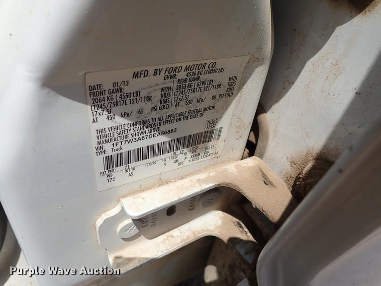 image for item DF1192 2013 Ford F350 Super Duty Crew Cab pickup truck