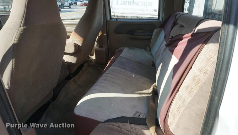 image for item DF7624 1999 Ford F350 Super Duty Crew Cab flatbed pickup truck