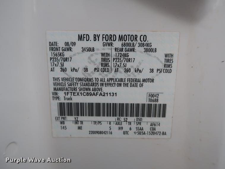 image for item DG4000 2010 Ford F150 XLT SuperCab pickup truck