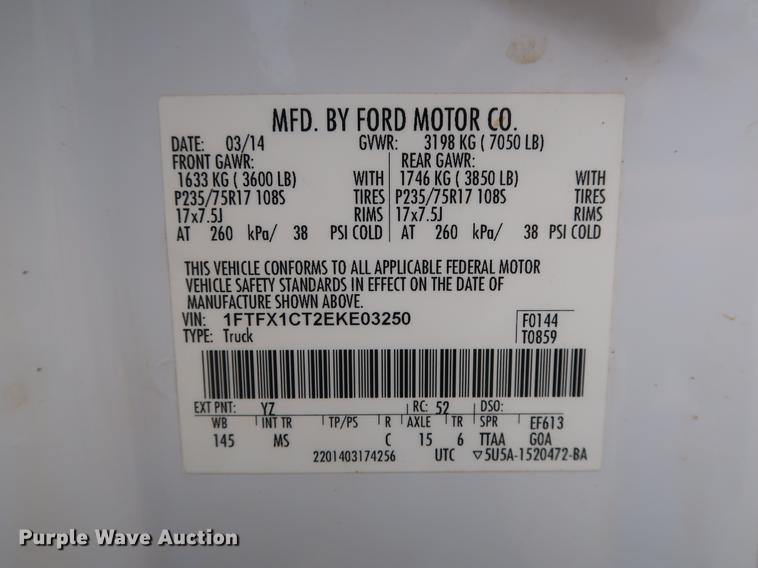 image for item DG4001 2014 Ford F150 XLT SuperCab pickup truck