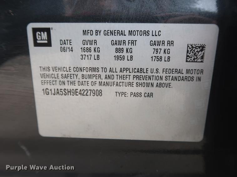 image for item DG4024 2014 Chevrolet Sonic