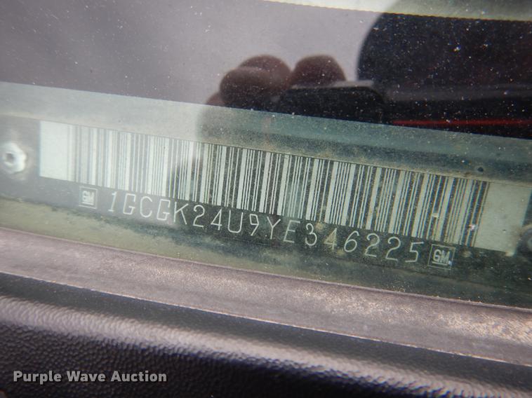 image for item DG5794 2000 Chevrolet Silverado 2500 pickup truck