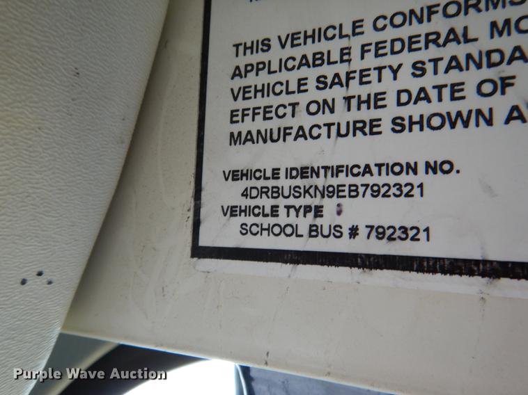 image for item DG5796 2014 International CE school bus