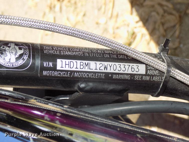 image for item DO9498 1998 Harley Davidson Fat Boy motorcycle