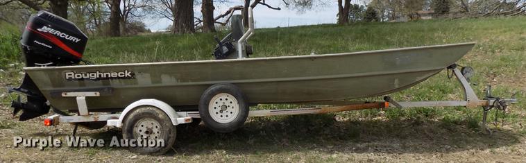 image for item DZ9681 1994 OMC Roughneck 1960H aluminum boat