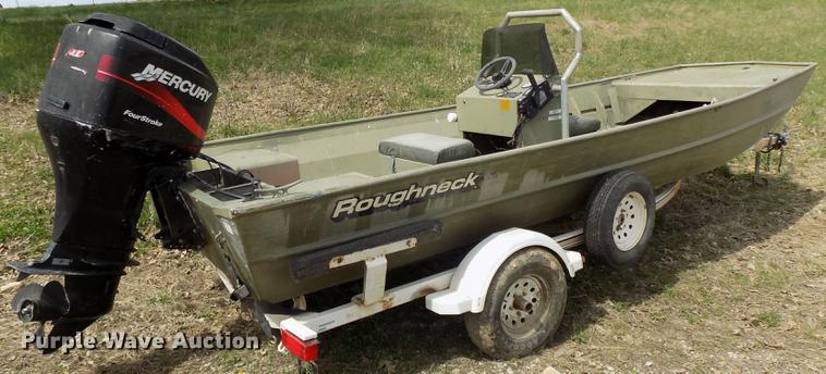 image for item DZ9681 1994 OMC Roughneck 1960H aluminum boat