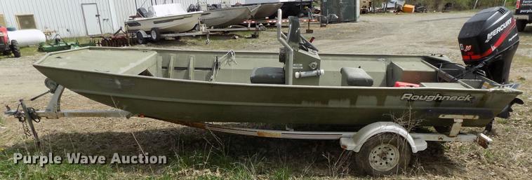 image for item DZ9681 1994 OMC Roughneck 1960H aluminum boat