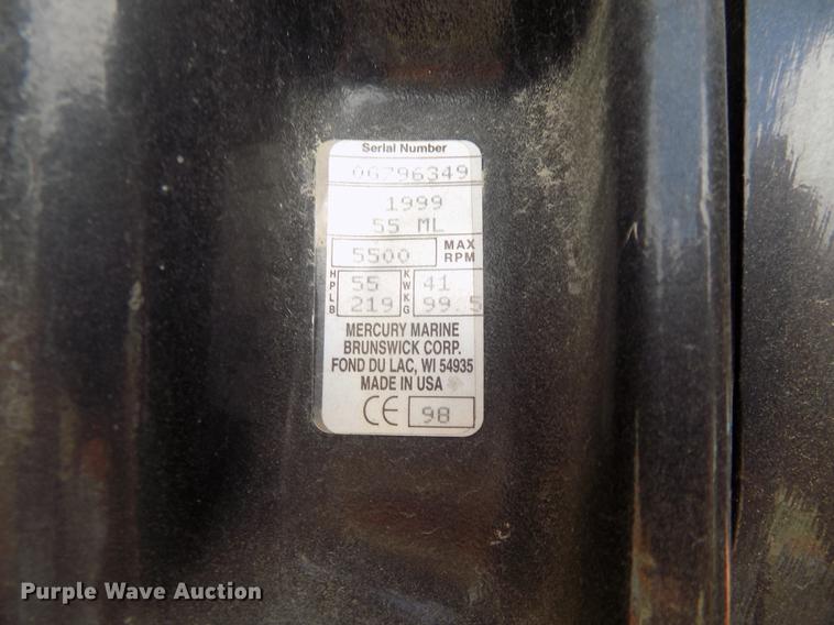 image for item DZ9689 (3) 1999 Mercury 55 Sea Pro outboard motors