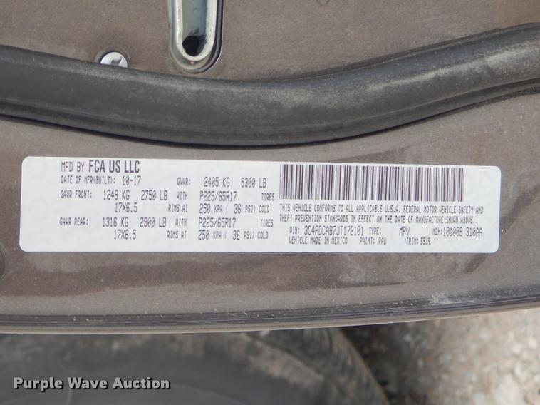 image for item ED9257 2018 Dodge Journey