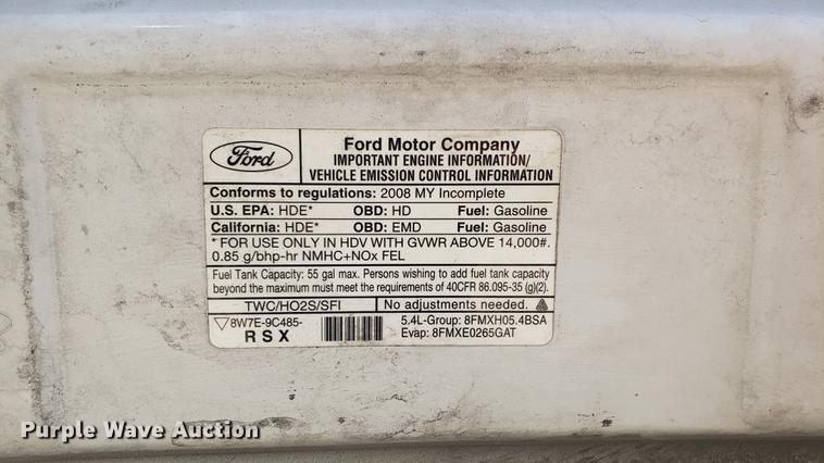 image for item EN9990 2008 Ford E450 Econoline shuttle bus