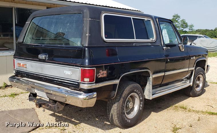 image for item EU9756 1983 GMC Jimmy SUV