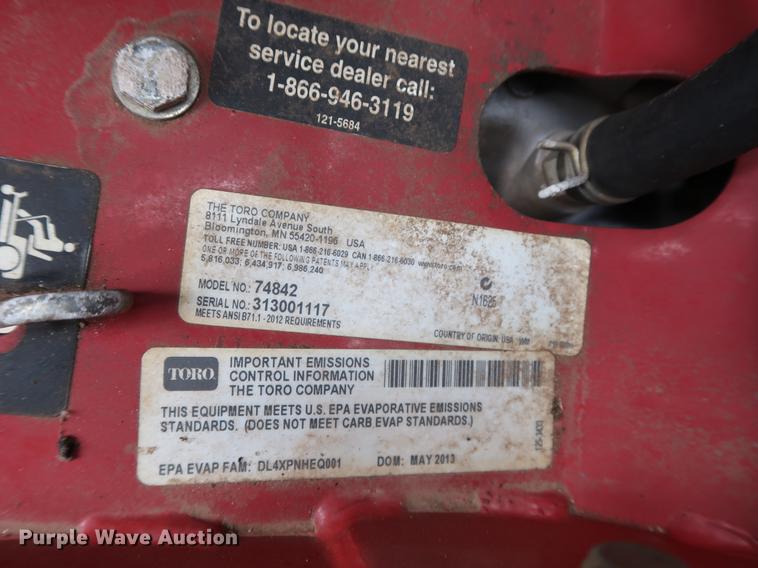 image for item FE9609 2012 Toro Titan ZX5420 ZTR lawn mower