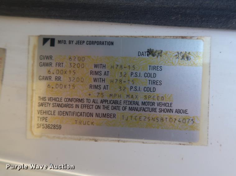 image for item FE9623 1981 Jeep J10 pickup truck