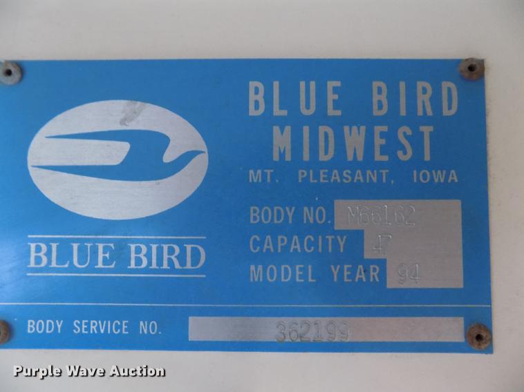 image for item FG9371 1994 International 3800 Blue Bird school bus