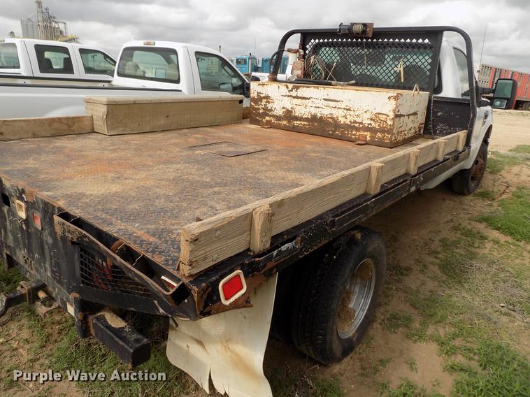 image for item FG9419 2009 Ford F350 Super Duty XL flatbed pickup truck