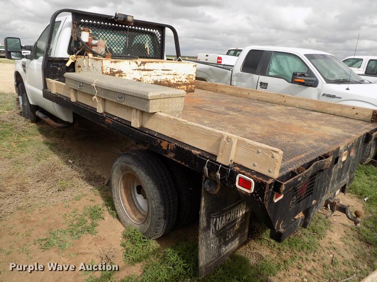 image for item FG9419 2009 Ford F350 Super Duty XL flatbed pickup truck
