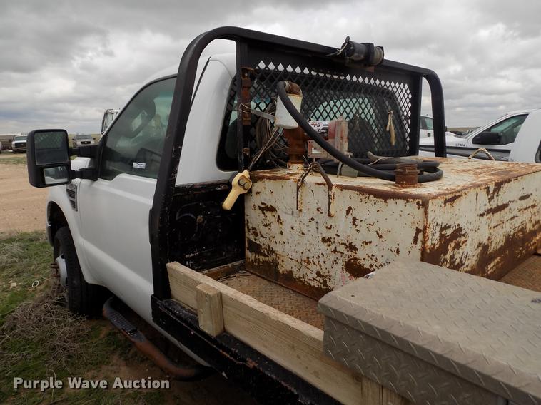 image for item FG9419 2009 Ford F350 Super Duty XL flatbed pickup truck