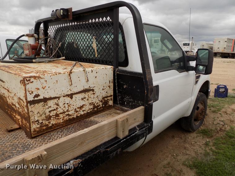 image for item FG9419 2009 Ford F350 Super Duty XL flatbed pickup truck