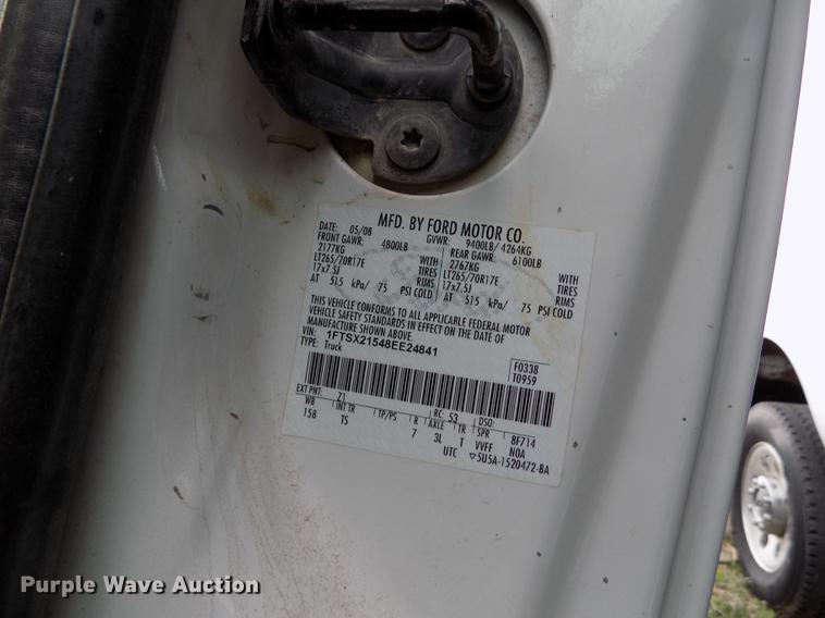 image for item FG9433 2008 Ford F250 Super Duty XL SuperCab pickup truck