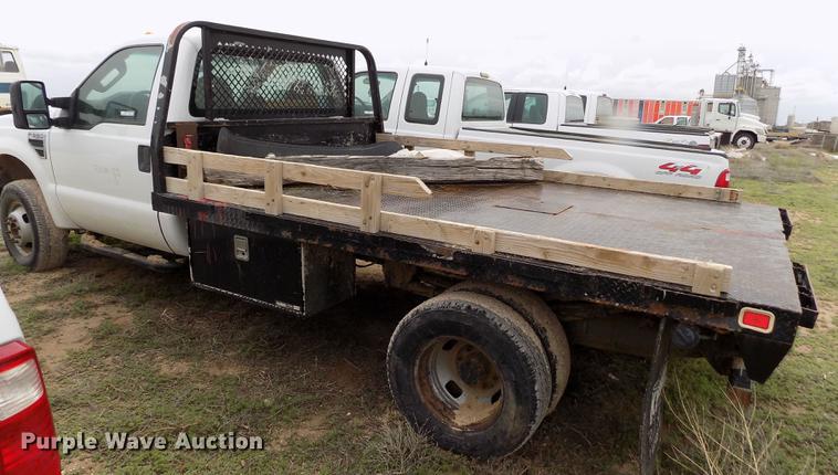 image for item FG9438 2009 Ford F350 Super Duty XL flatbed pickup truck