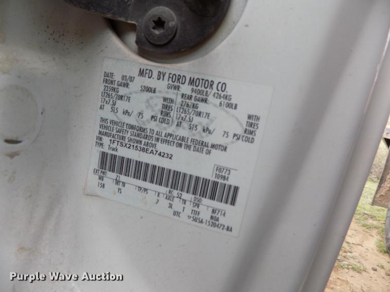 image for item FG9439 2008 Ford F250 Super Duty SuperCab pickup truck