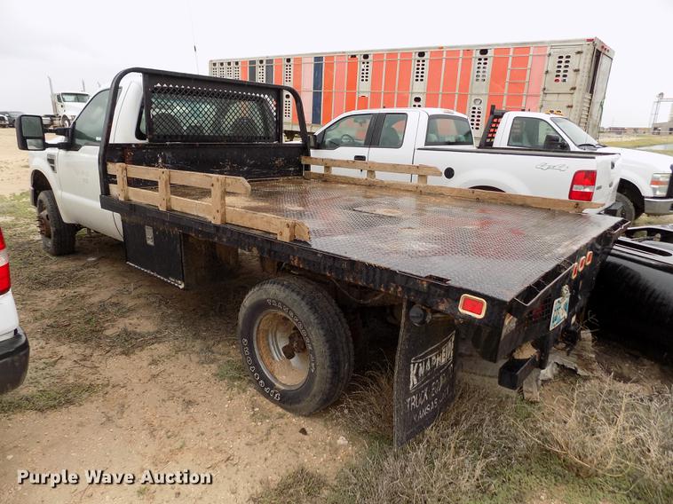 image for item FG9448 2009 Ford F350 Super Duty XL flatbed pickup truck