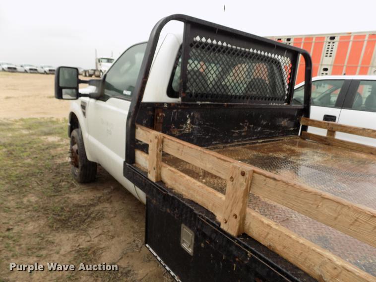 image for item FG9448 2009 Ford F350 Super Duty XL flatbed pickup truck