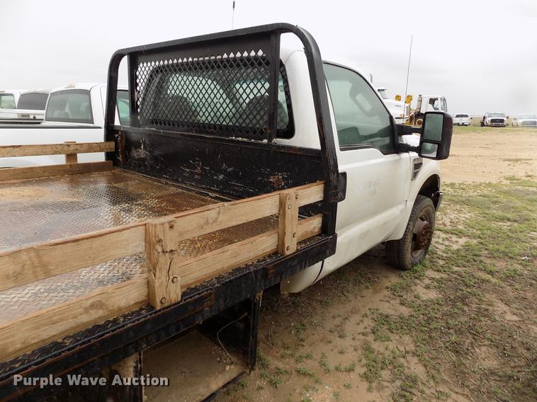 image for item FG9448 2009 Ford F350 Super Duty XL flatbed pickup truck