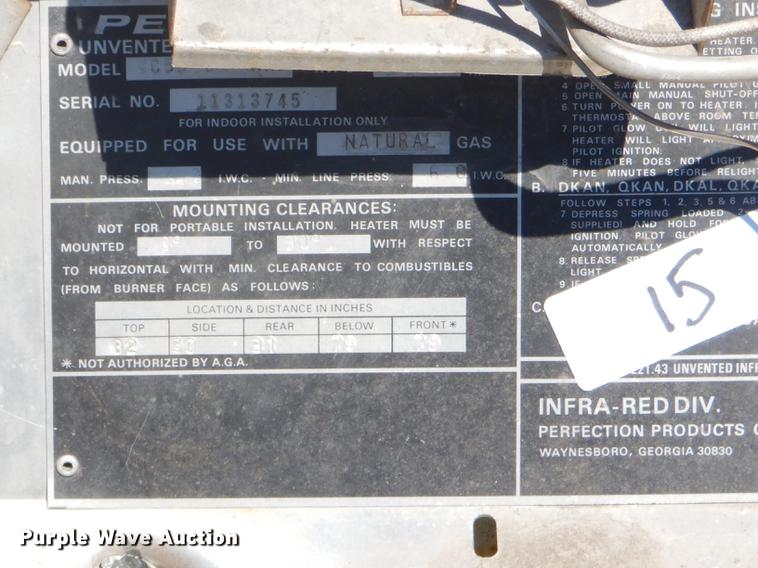 image for item FH9478 Approximately 8 heaters