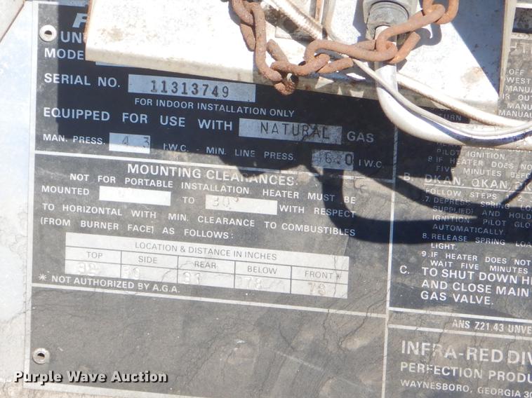 image for item FH9478 Approximately 8 heaters