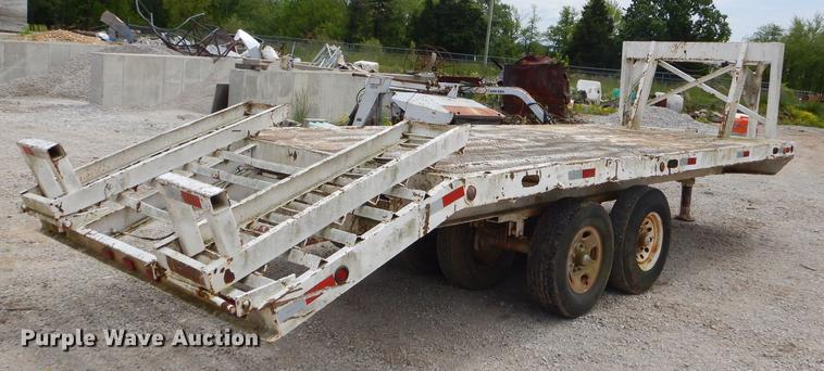 image for item FH9485 1986 shop built equipment trailer