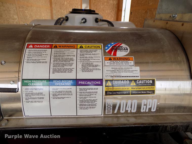 image for item FN9502 2015 Hotjet USA enclosed sewer jetter