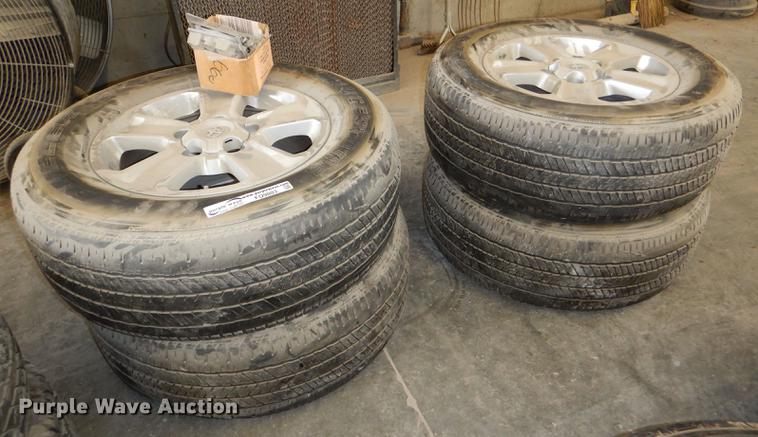 image for item FQ9803 (4) Bridgestone 275/65R18 tires and wheels