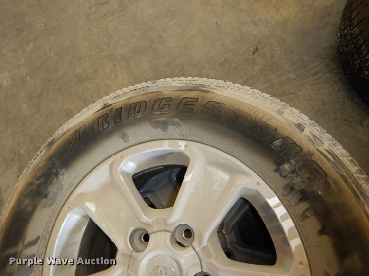 image for item FQ9803 (4) Bridgestone 275/65R18 tires and wheels