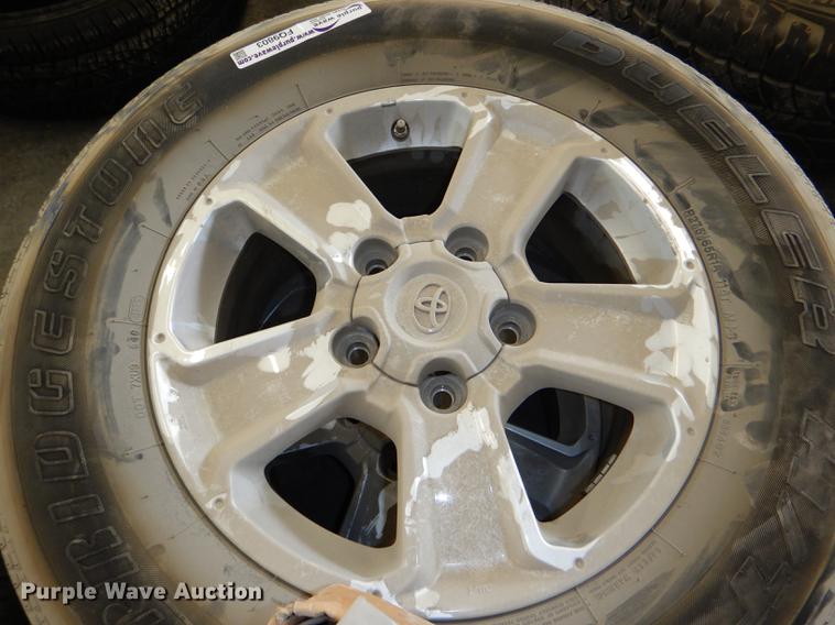 image for item FQ9803 (4) Bridgestone 275/65R18 tires and wheels